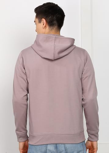 Image of Alan Jones Clothing Men's Solid Zipper Hooded Sweatshirt | Ribbed Hem, Lined Hood, Side Pockets, Durable Zip | Multiple Colors