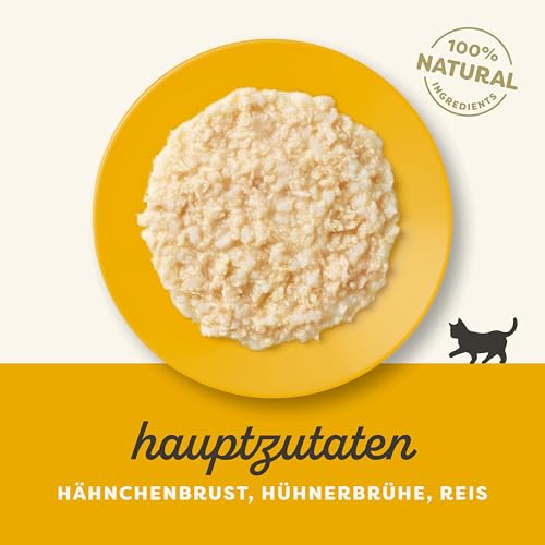Applaws 100% natürliches Nassfutter für Kätzchen, Hühnerbrust in Brühe - Packung mit 12 x 50g Beuteln