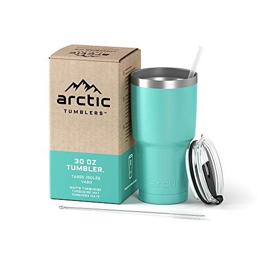 Arctic Tumblers Stainless Steel Camping & Travel Tumbler with Splash Proof Lid