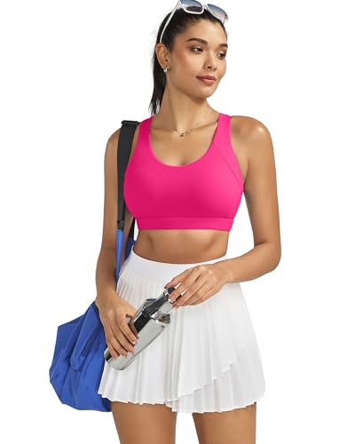 Image of RUNNING GIRL Sports Bras for Women,Seamless Strappy Sports Bra High Support Crisscross Back with Removable Pads