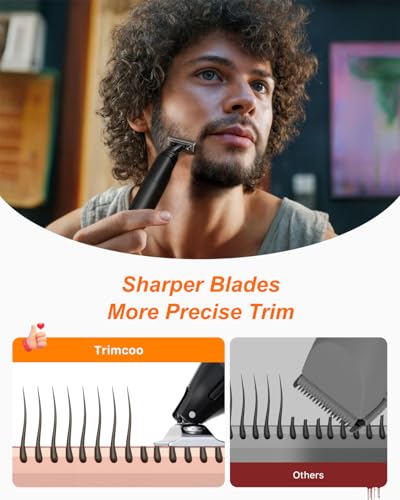 Image of [2026 Upgraded Beard & Body Hair Trimmer for Men [All-in-One] USB-C Fast Charging, Groin & Ball Hair Painless Electric Shaver, Travel Razors, Waterproof Wet /Dry Groomer, Black(Lite)