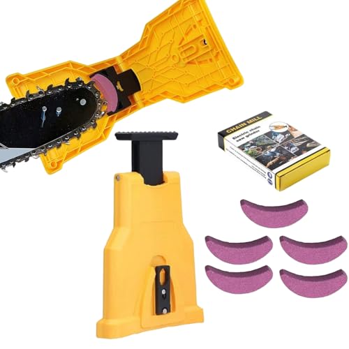 kimeo-s Affût’PRO – Affûteur de tronçonneuse ultra-Rapide, Précision Instantanée Chaine Tronçonneuse Professionnel Avec Aiguise, Outil De Précision...