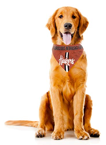 Littlearth Unisex-Adult Ncaa Nebraska Cornhuskers Pet Bandana, Team Color, X-Large #TOP1
