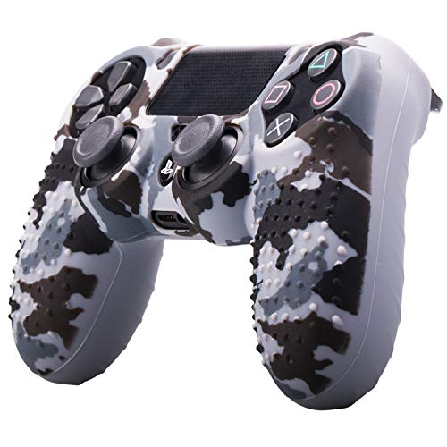 ACHICOO Camouflage Soft Silicone Case Skin Grip Cover for Playstation 4 PS4 Controller Gray Electronic Phone Computer Products for Travel/Work