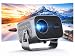 Smarter Projektor, Android 11-System, 1080P mit 4K-Unterstützung, Keystone-Korrektur, WiFi 6 & Bluetooth 5.2, 15000 Lumen, 360 ° rotierender Heimkino-Projektor, Videoprojektor für iOS/Android / PS5