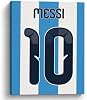Patrocinado Patrocinado Estás viendo este anuncio según la relevancia del producto para tu consulta. Deja comentarios sobre el anuncio Póster de Messi de fútbol ARMEESIEB, decoración de pared de lienzo para habitación de niños o dormitorio, 8x10 | Lienzo de camiseta de fútbol para decoración de pared de habitaciones de niños, salas de juegos, dormitorios, decoración para fanáticos del fútbol y regalos, impresión envuelta en galería 2