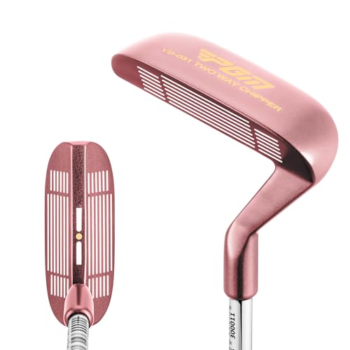 PGM Golf Club Two-Way Chipper 36° for Right and Left Handed, Dual-Sided Chipper Putter Short Game Improvement Wedge for Men and Women Pink TUG071