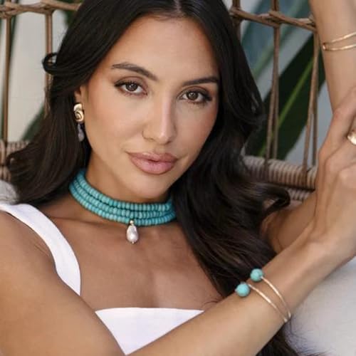 Ettika Women's Marina Layers Turquoise Necklace4