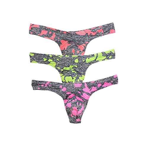 Men's U Convex Mid Rise T-Pants Underwear Thongs