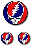 Grateful Dead Steal Your Face Rock Band Skull Vinyl Sticker for Car Laptop Windows and More 1 Large...