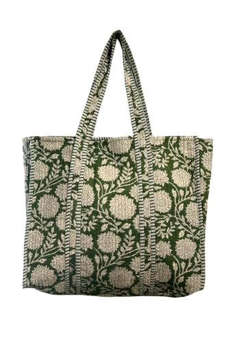 Image of Women's 100% Cotton Lightweight Shoulder Tote Bag with Interior Poeckt Casual Handbag for Women