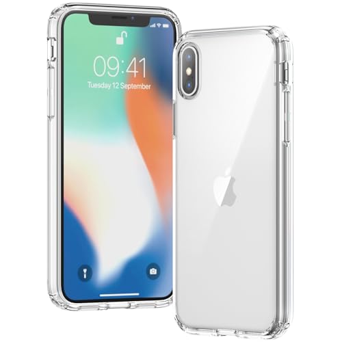 Voyahülle Hülle für iPhone XS Hülle, Anti-Vergilbung Transparent Handyhülle Stoßfest Schutzhülle, Premium Kratzfeste Hülle für iPhone XS -Durchsichtig