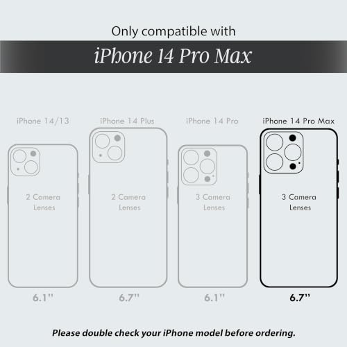 Image of COCOMII Rectangle for iPhone 14 Pro Max Case, Ivory Tortoiseshell