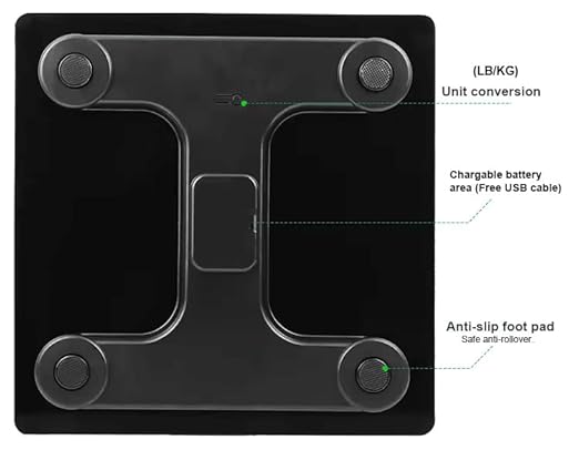 Báscula Digital Corporal Tektric con Pantalla LED, 400 lb miniatura 4
