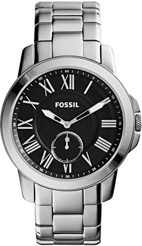 Amazon Fossil フォッシル Fs4973 Grant グラント ブラック シルバー メンズ 腕時計 ステンレス 並行輸入品 メンズ腕時計 腕時計 通販