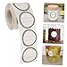 NUOBESTY 1Roll Blank Labels for Jars Self Adhesive Removable Stickers for Food Containers Cosmetic Jars and Kitchen Organization Easy to Write and Clean