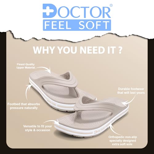 Image of Men's Comfort Flip Flops with Cushioned EVA Sole | Lightweight Anti-Slip Everyday Wear Slippers for Walking, Home, Outdoor & Casual Use