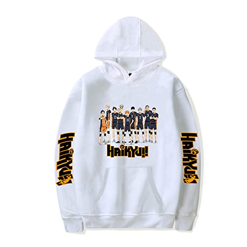 LKY STAR Anime Japónes Sudadera con Capucha Haikyuu Kageyama para Hombres Mujer, Manga Larga Regular de Sasuke Kakash Niños Hoodies Tops