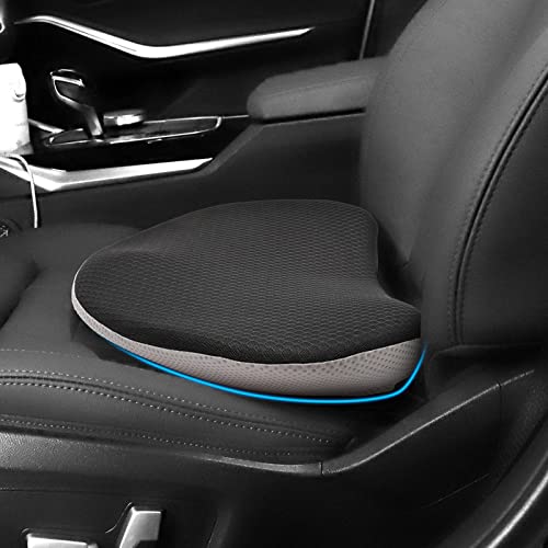 Alpha Rider Car Seat Cushion For Driving For Tailbone Pain Relief, Non-Slip Memory Foam Seat Cushion Lumbar Pillow Pad, Heighten Car Booster Seat For Short People, Truck Driver For Wedge View #TOP21