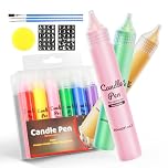 iaHOME Wax Pens for Candle Decoration - 30ml Bottles, Painting Markers for Wax Melts, DIY Making, Create Your Colorful Candle (12 Colours)