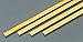 K & S Precision Metals 9727 Brass Strip, 0.064" Thickness x 1/4" Width x 36" Length, 4 Pieces, Made in USA
