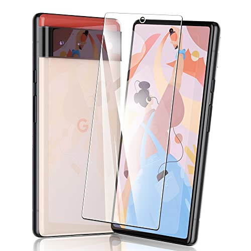 Google Pixel6 用の フィルム Google Pixel 6 用の 保護ガラスフィルム 耐衝撃 HD 撥油性/疎水性/指紋防止 耐指紋 硬度9H 薄型 高透過率 衝撃吸収 保護シート Google Pixel6 用の