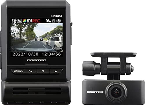 Amazon.co.jp: コムテック 車用 ドライブレコーダー 前後2カメラ 
