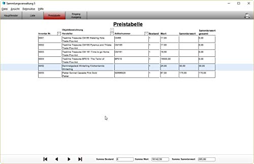 GS Sammlungsverwaltung 5 - Software zum Verwalten Ihrer Sammlung - Datenbank Programm zur Verwaltung von beliebigen Sammlungen - Image 7