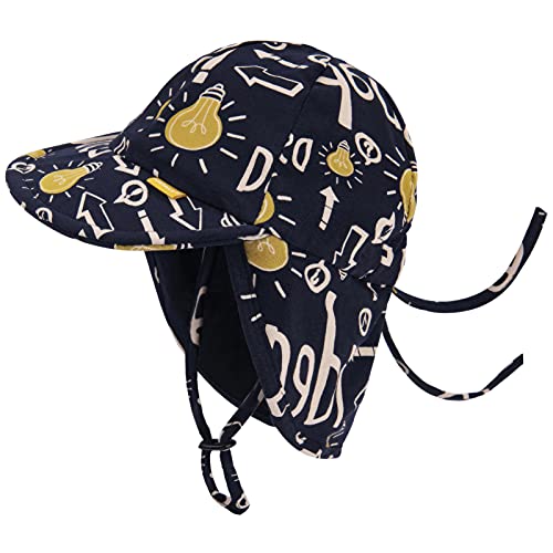 FURTALK Chapeau de Soleil pour bébé - Protection UV 50+ - pour Toute la journée - pour Fille et garçon - avec mentonnière réglable et Rabat de Cou Cover