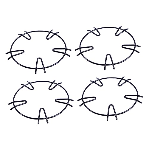 SHINEOFI 4 Pièces Support de Cuisinière à Gaz Lot de Accessoire Antidérapant et pour pour Casseroles et Poêles