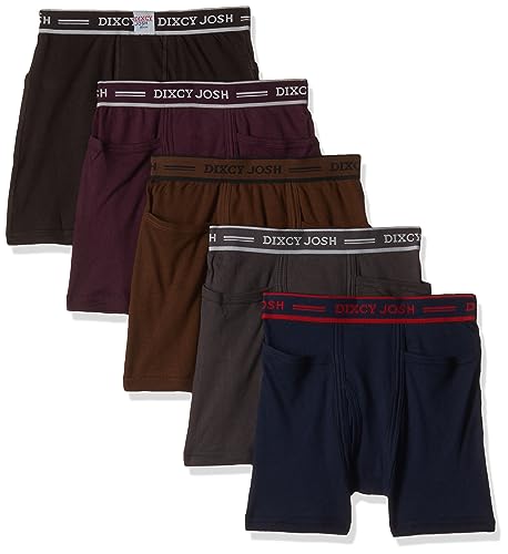 Image of DIXCY JOSH Men Solid ICD Pocket Trunk Pack of 5