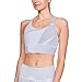 Under Armour Breathelux Mid Jacquard Soutien-Gorge de Sport Femme, Gris, FR Fabricant : Taille S