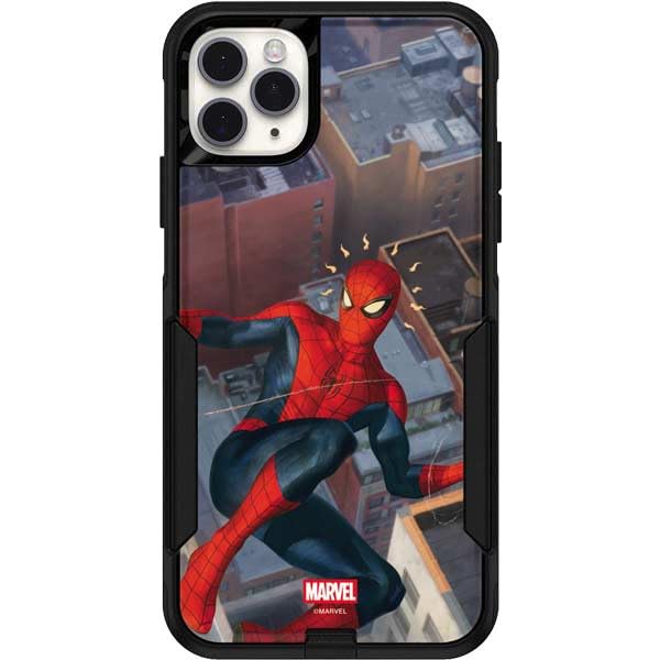 Skinit Decal Phone Skin Compatible with OtterBox Commuter iPhone 11 Pro Max - Officially Licensed Marvel Spiderman Spidey Sense Design