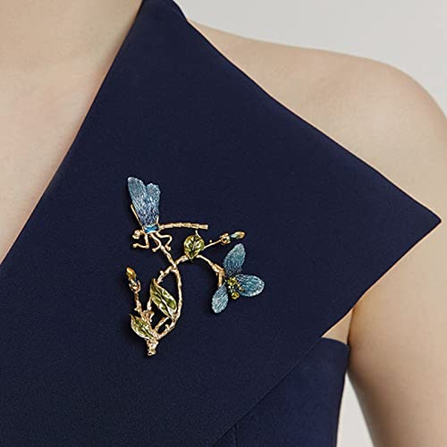 Broche libellule broderie pour femme un bijou de tempérament chargé de poésie