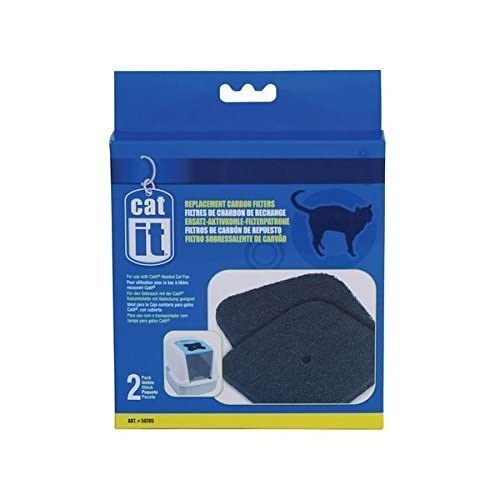 Catit Replacement Carbon Filter For Cat Toilet - 2 Piece, Litter Box, Hood Toilet #TOP1