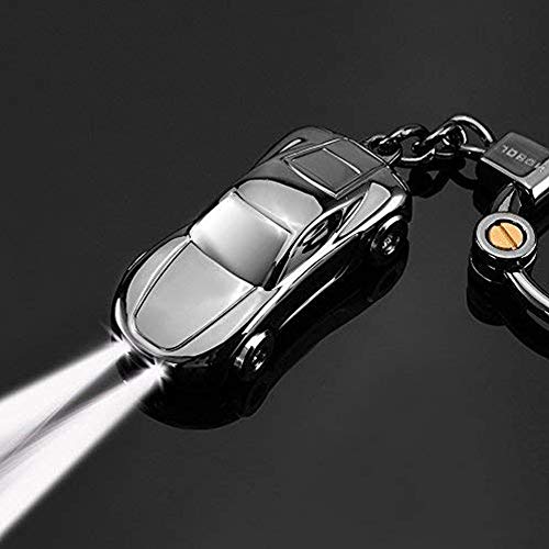 Keychain Flashlight,JOBON Car Key Chain Flashlights with Gift Box Zinc Alloy Car Keychains for Men and Women,Christmas Stocking Stuffers