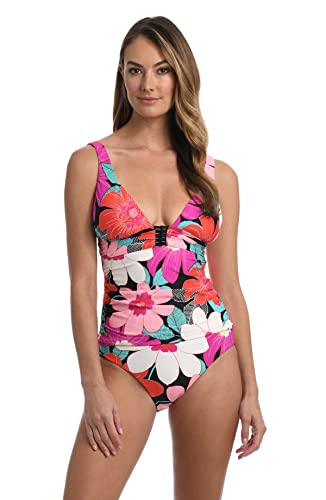Tankini haut de maillot drapé haut de gamme La Blanca In Full Bloom