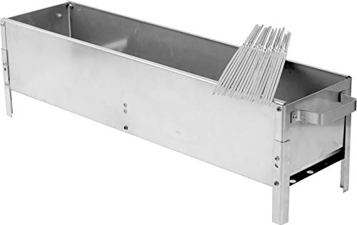 24-inch Stainless Table Top Portable Kebab Grill with 20 Skewers Set