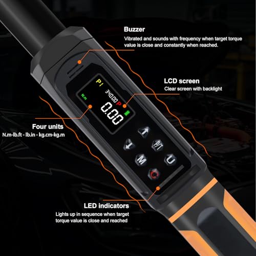 Uharbour Digital Torque Wrench Combo Kit