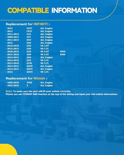 Image of PHILTOP 17934N New Starter 1.6KW Compatible with 2008-2013 G37, 2014-2023 Q50, 2009-2020 370Z, 2014-2017 QX50, 2011-2013 M37, 2014-2015, 2017-2022 Q60, 2014-2017 QX70, 2011-2012 G25, 2014-2019 Q70