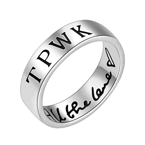 Handwriting We'll Be Alright | TPWK Ring Stainless Steel 6MM Band Ring Unisex Harry Jewelry