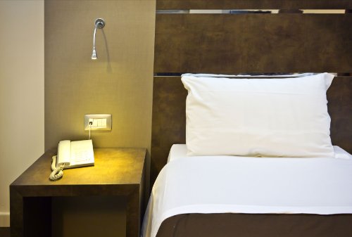 Ropa de cama de hotel de satén fino, 135 x 200 cm, color blanco