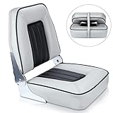 Smartmarine High Back Boat Seat,Premium Marine Folding Fishing Boat Bow Seats