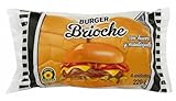 Pan Burger Brioche 4 Unidades (220 g) – Bollos Suaves con Huevo y Mantequilla | Pan de Hamburguesa Gourmet para BBQ, Casa o Restaurante