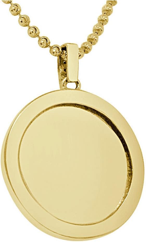 VVS1/D 4.55 Ctw. 14k Solid Yellow Gold Bonded Baguette/Round Cut Lab Grown Diamonds Zodiac Lucky Birth Sign Symbol Astrology Horoscope Pendant Charm Chain Neckless Set Unisex