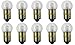 CEC Industries #293 Bulbs, 14 V, 4.62 W, BA9s Base, G-4.5 shape (Box of 10)