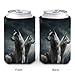 Wolf at Night Cup Sleeve Reusable Iced Coffee Sleeves Cute Insulated Cup Sleeve for Cold Beverages Coffee Cup Holder Fits All For Regular Size Bottles