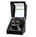 JQUEEN Automatic Watch Winder with Quiet Japanese Mabuchi Motor,Microfiber Leather,Acrylic Sheet,10 Adjustable Modes (Z-Black)
