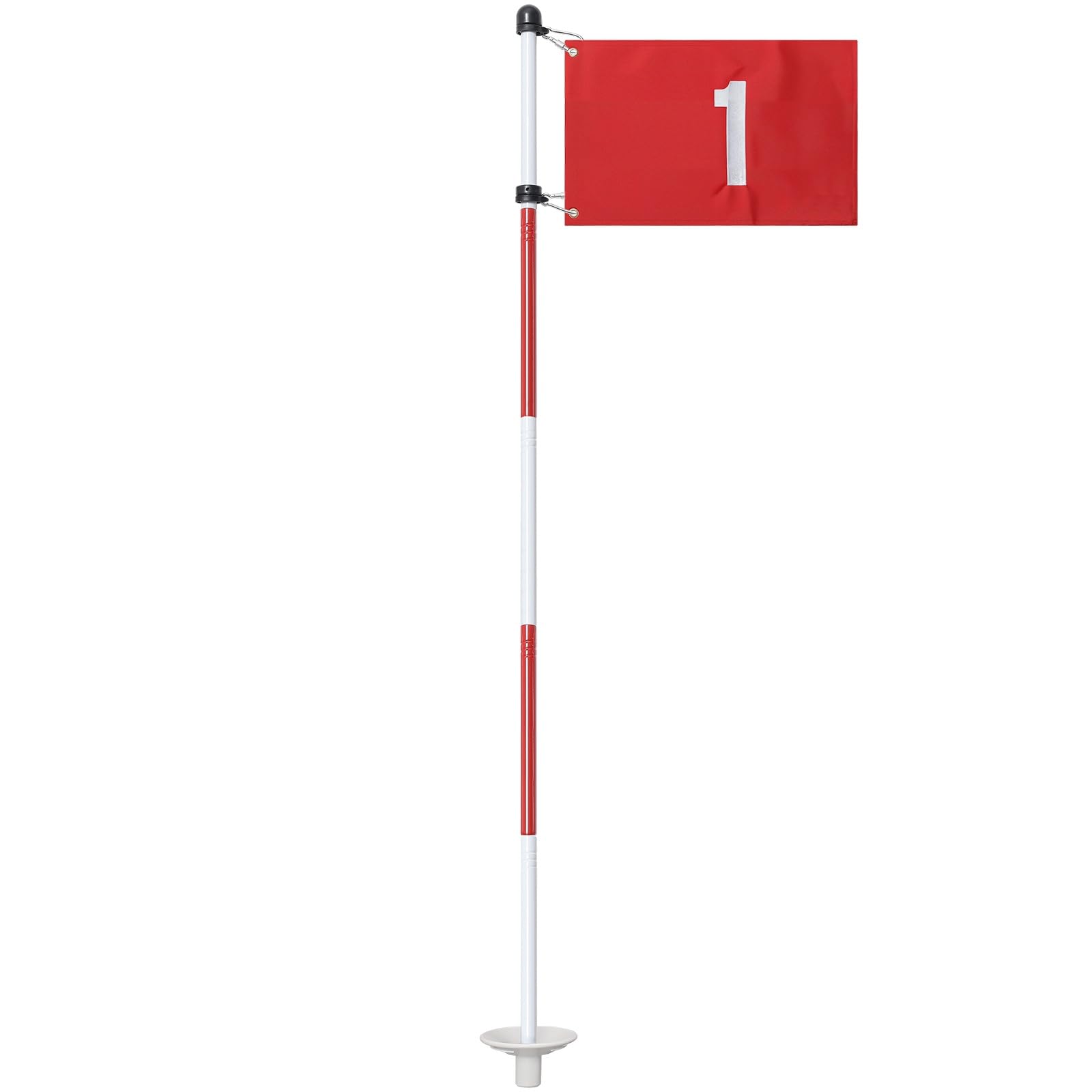 Golf Putting Green Cups and Flags, 188CM Golf Flagstick, Mini Golf Flags for Yard, Golf Pin Flag for Driving Range, 1 Pack