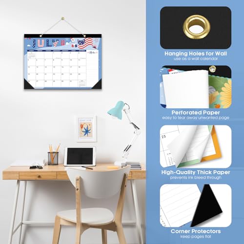 Image of Taja Desk Calendar 2026-2027, Jul 2026-Dec 2027, 18-Month, 17 inch x 12 inch
